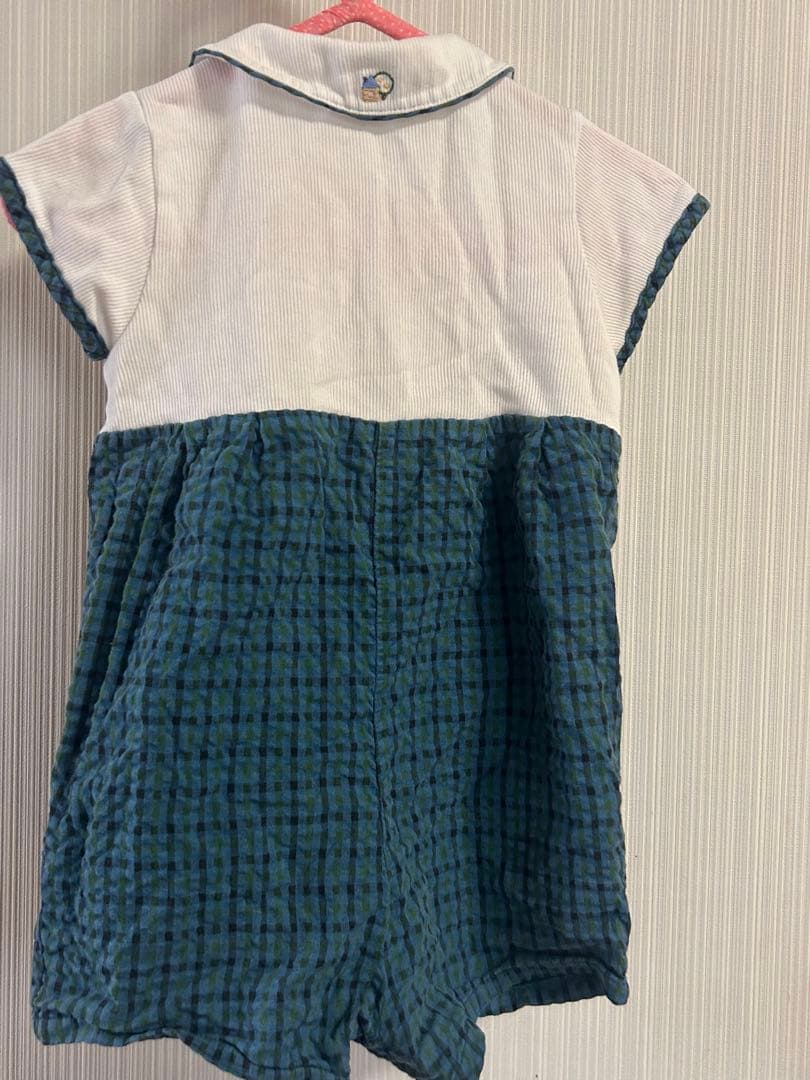 70cm familiar ファミリア　ロンパース　夏服　半袖