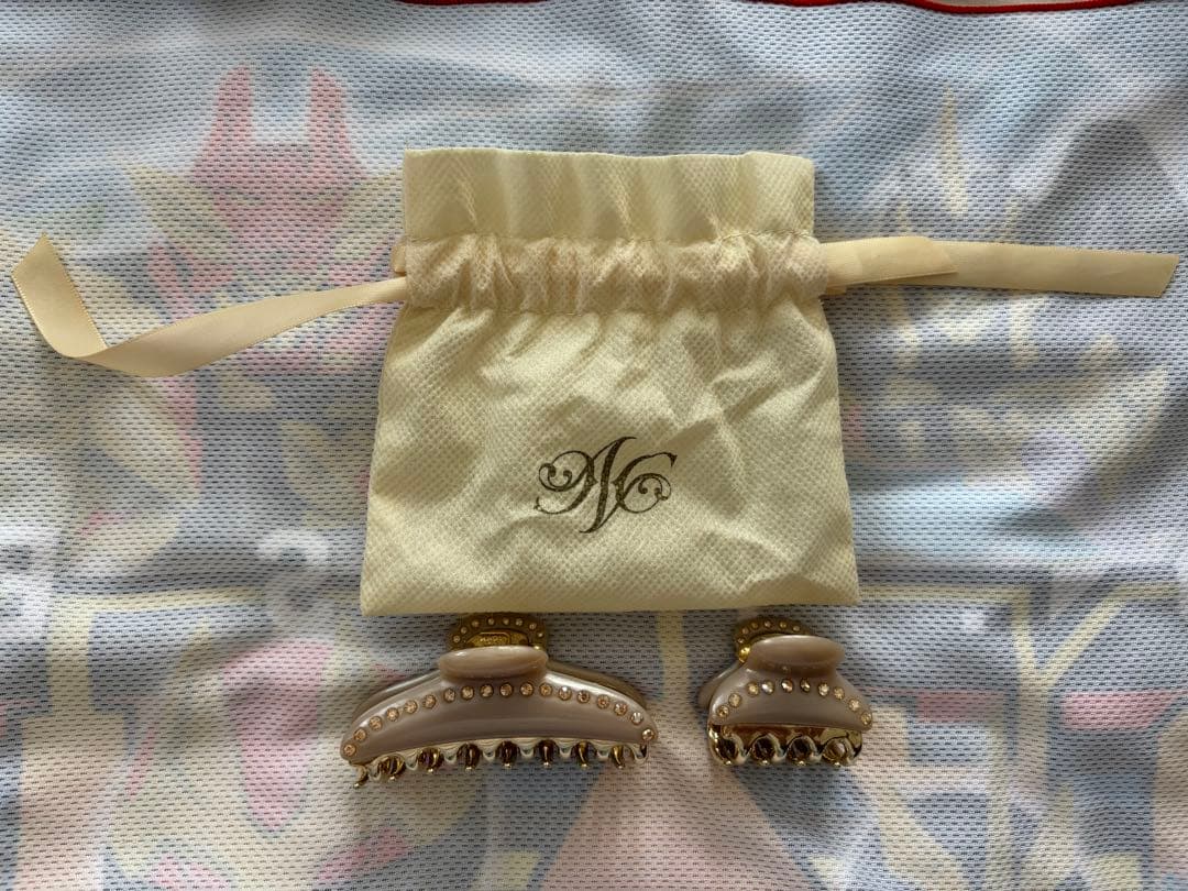 ACCA ヘアクリップセット 中サイズ 小サイズ ラインストーン