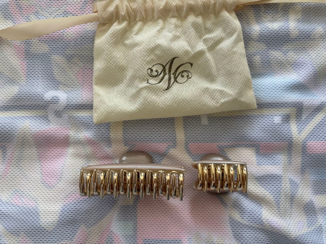 ACCA ヘアクリップセット 中サイズ 小サイズ ラインストーン