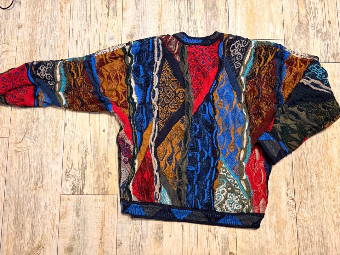 COOGI（クージー）ウール 3Dニット セーター 立体 マルチカラー