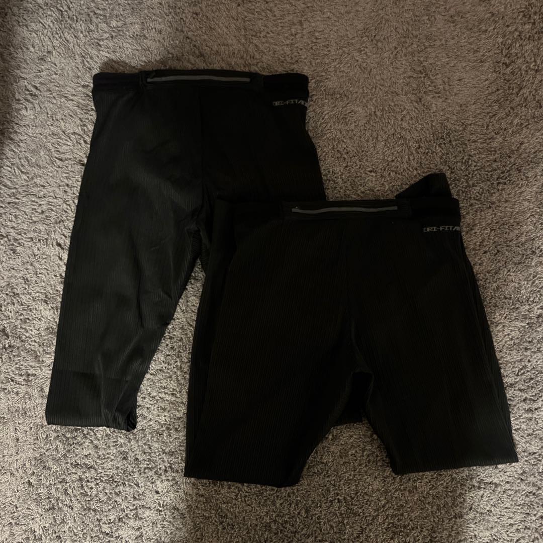 Nike Dri-FIT リブド ランニングタイツ 2枚セット S