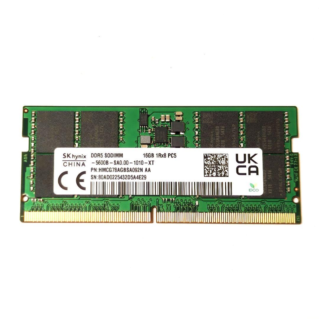 SK hynix ノート用 DDR5 SODIMM 16GB PC5-5600