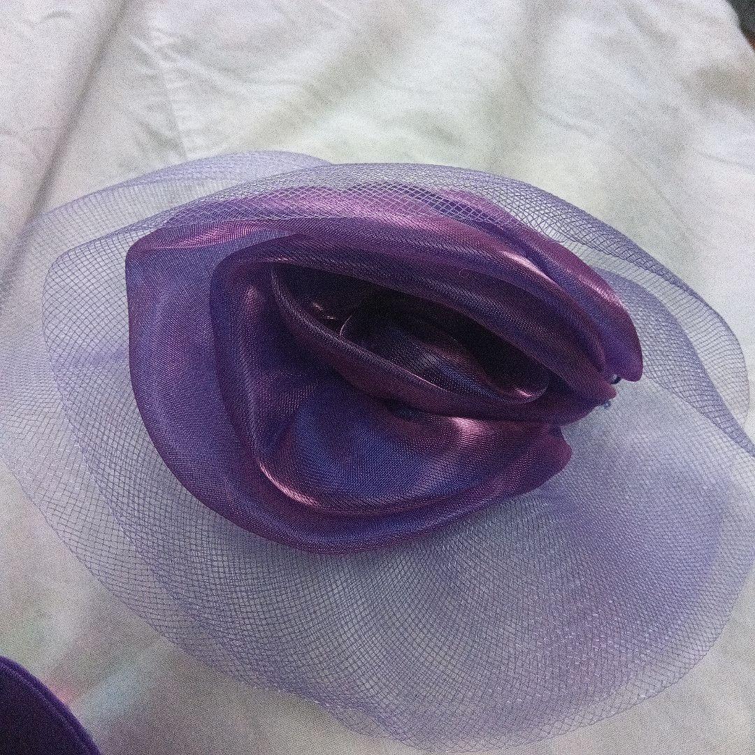 紫の社交ダンススタンダードドレス　Lサイズ