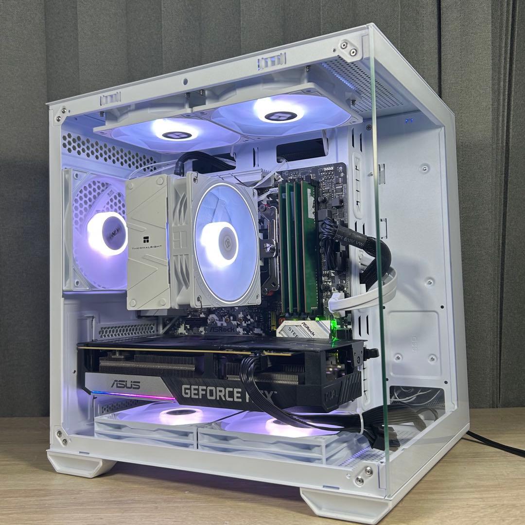 高性能 白 ゲーミングPC RTX3060ti Windows11 ワイルズ快適