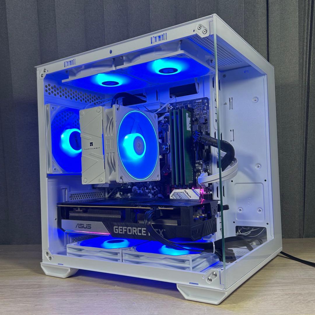 高性能 白 ゲーミングPC RTX3060ti Windows11 ワイルズ快適