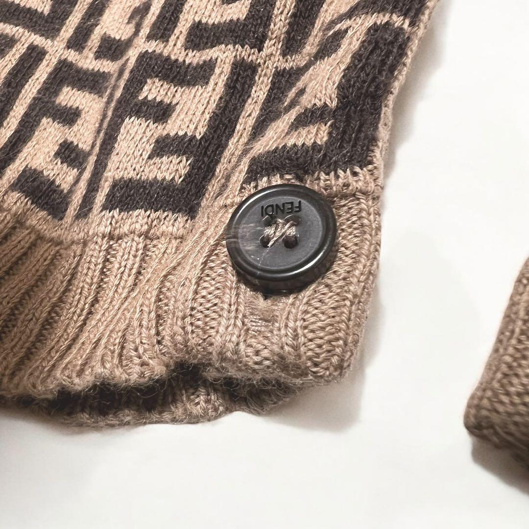 FENDI フェンディ ロンパース ズッカ 総柄 1M カシミヤ混