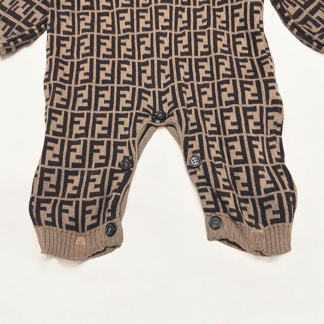 FENDI フェンディ ロンパース ズッカ 総柄 1M カシミヤ混