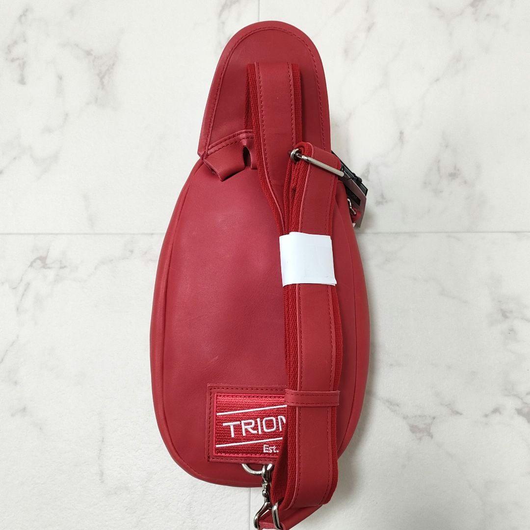 【新品タグ付】TRION　THE GLOVE　ボディバッグ　グラブレザー　レッド