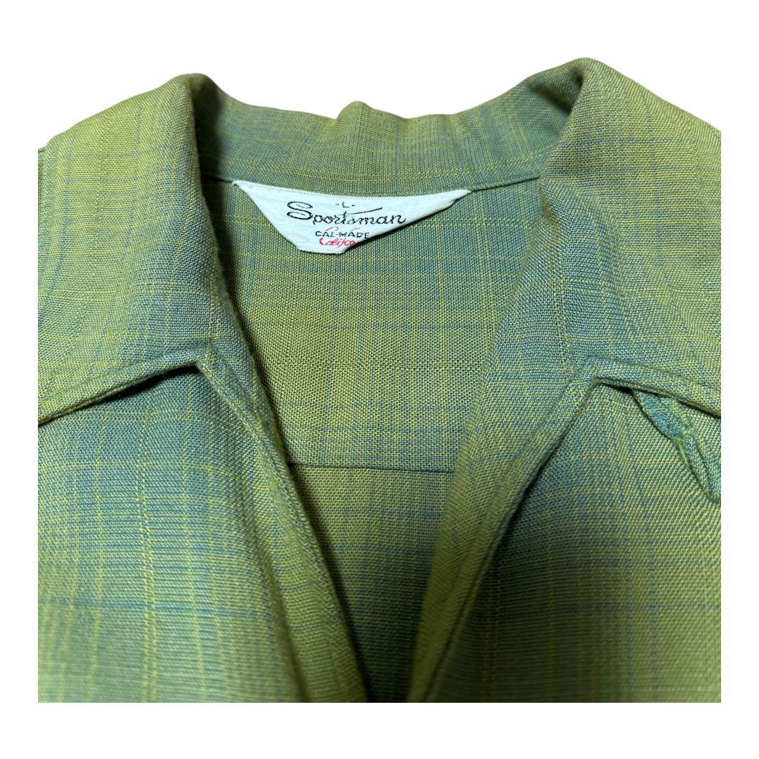 50〜60s sportsman オンブレレーヨンシャツ S/S ヴィンテージ