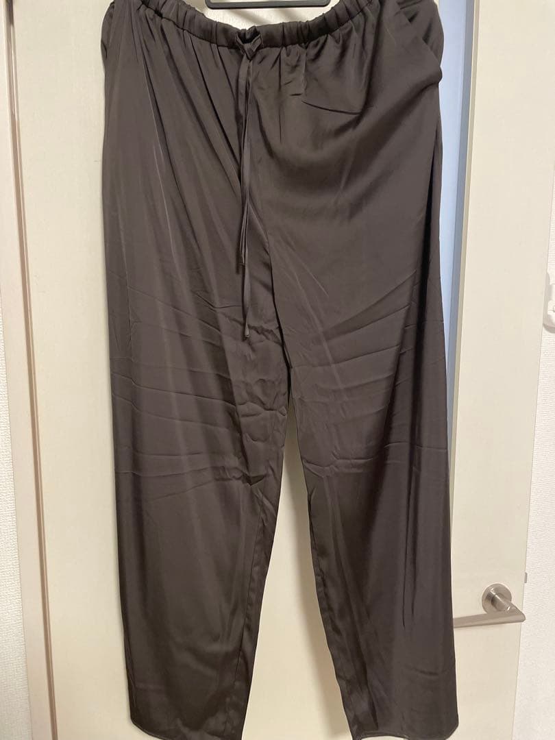 ジェラートピケ ルームウェア グレー3点セット シャツキャミソールワイドパンツ