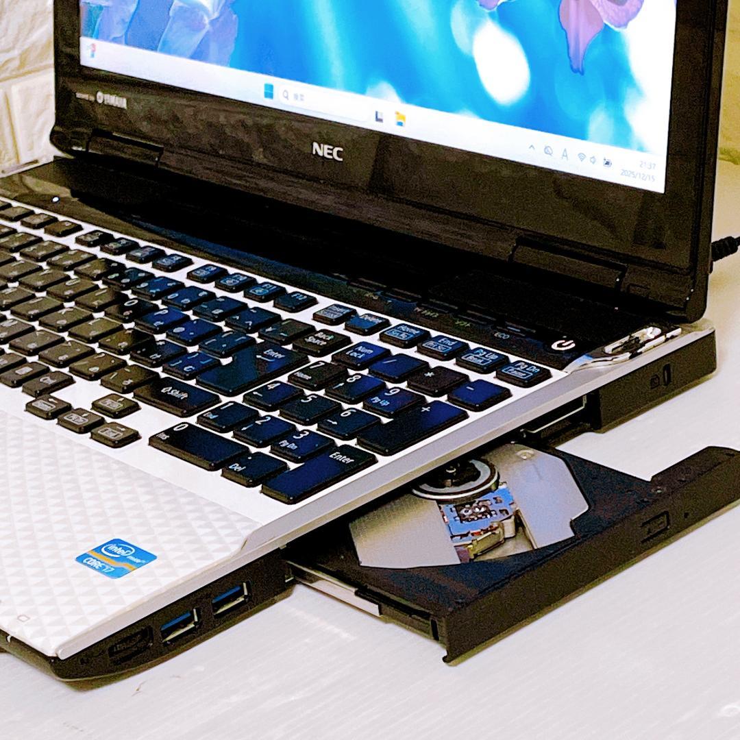 快速SSD i7 ノートパソコン Windows11 8GB NEC ノートPC