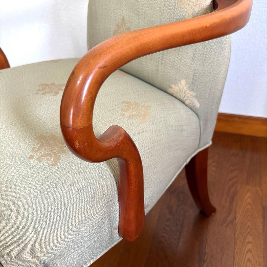 出品6/20まで【良品】ETHAN ALLEN 猫脚 アームチェア ヴィンテージ