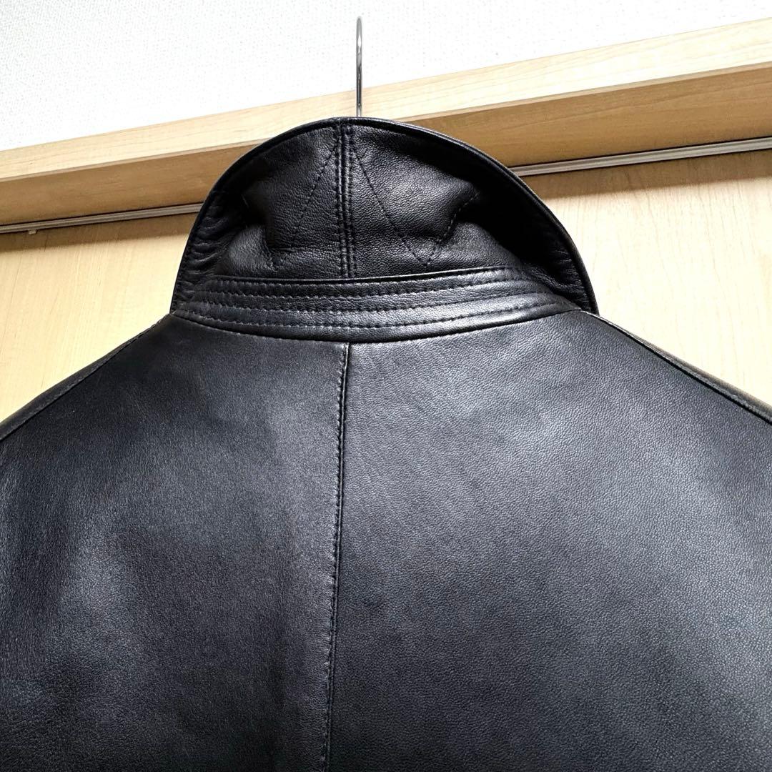 ヒロ✨ユナイテッドアローズ　レザーステンカラーコート　羊革