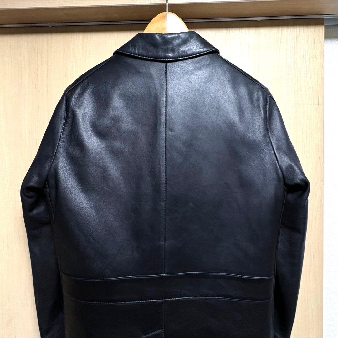 ヒロ✨ユナイテッドアローズ　レザーステンカラーコート　羊革