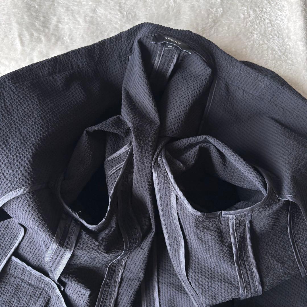 ✨️美品 Theory セオリー サッカー生地 セットアップ ネイビー スーツ