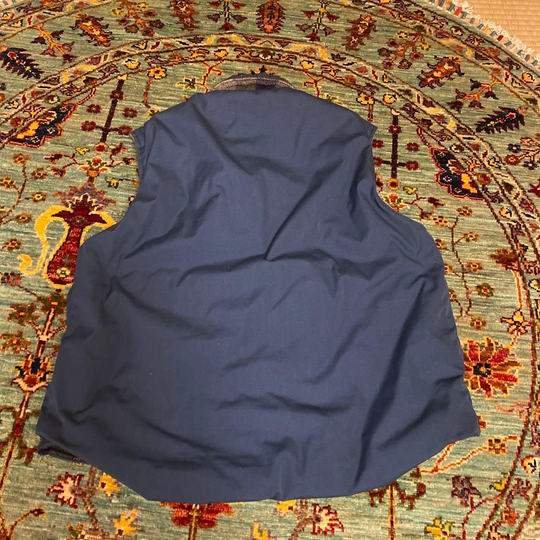 Woolrich ネイビー ベスト リバーシブル