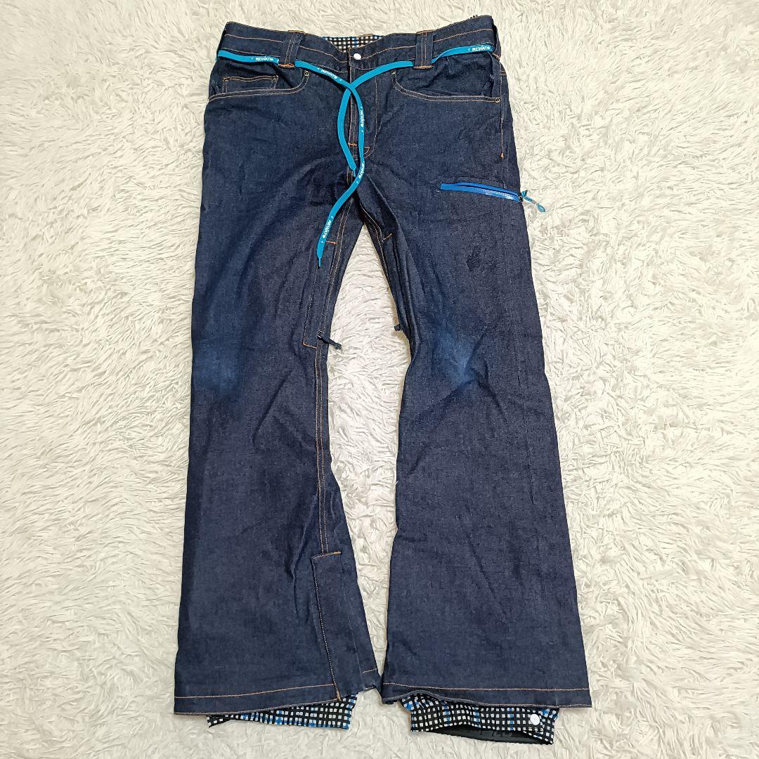 rew ウェア スノーボードウェア ゴアテックス ジャケット デニム L