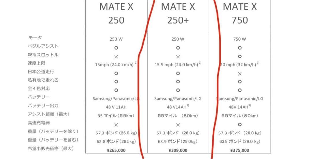 新品未使用 MATE X 250+ ブラック オプションディスプレイ 未開封