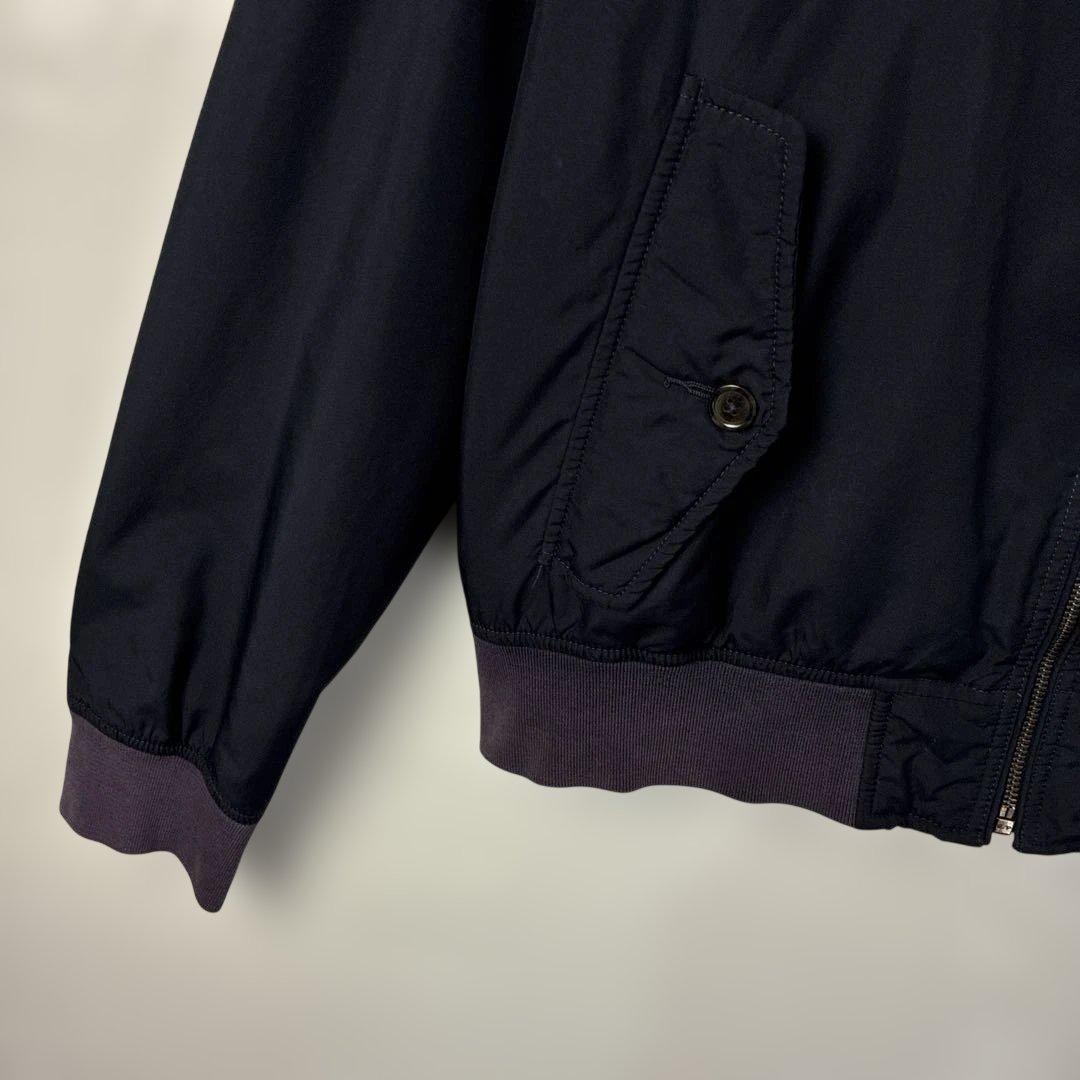 ポロラルフローレン　スイングトップ　ネイビー紺色　刺繍ロゴ　ナイロン　スウィング