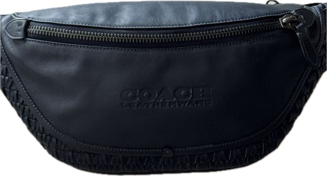 ☆COACH☆ ダークブルー ボディバッグ　メンズ&レディース