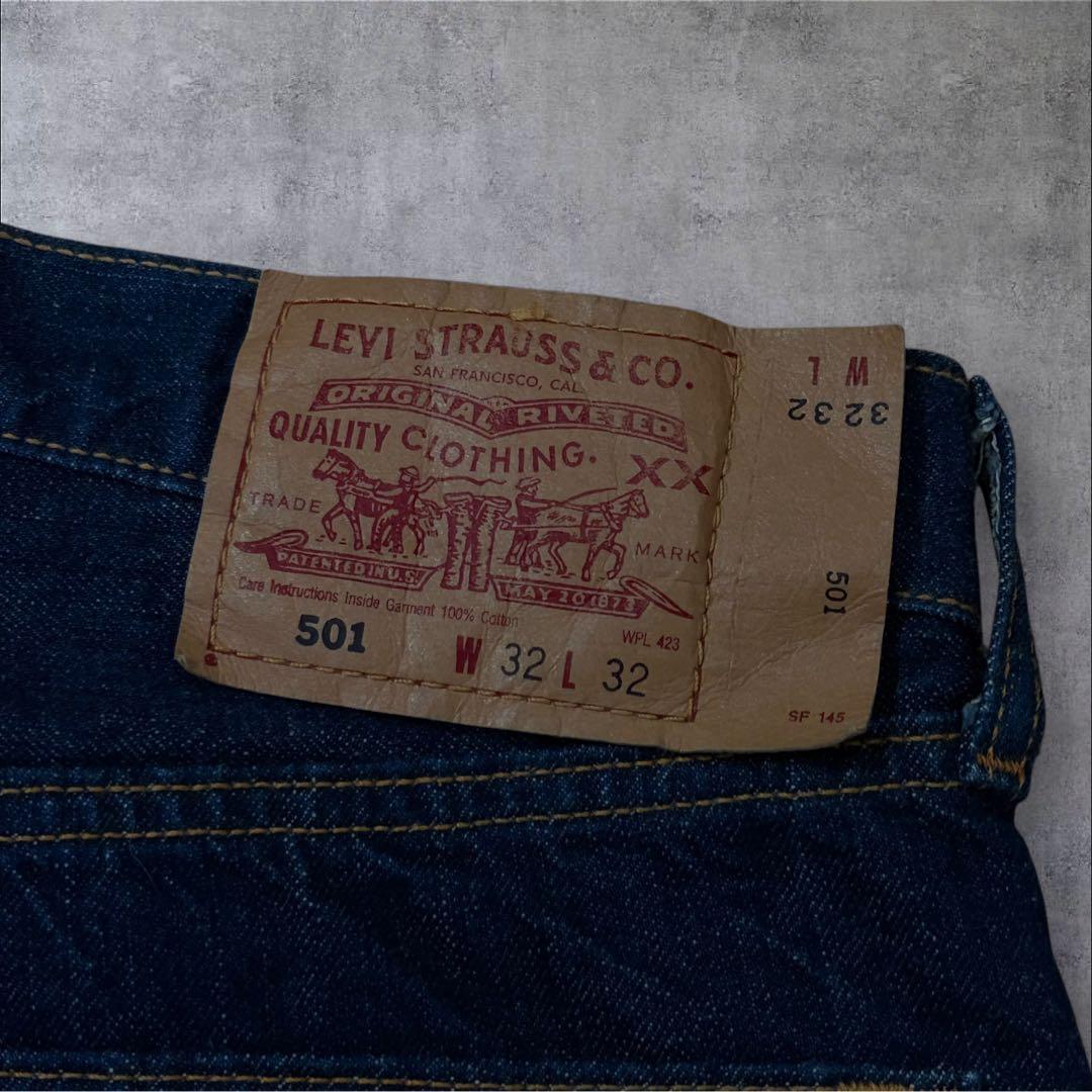 00s リーバイス フィリピン製 濃紺 美品 501デニム 04年製 W32