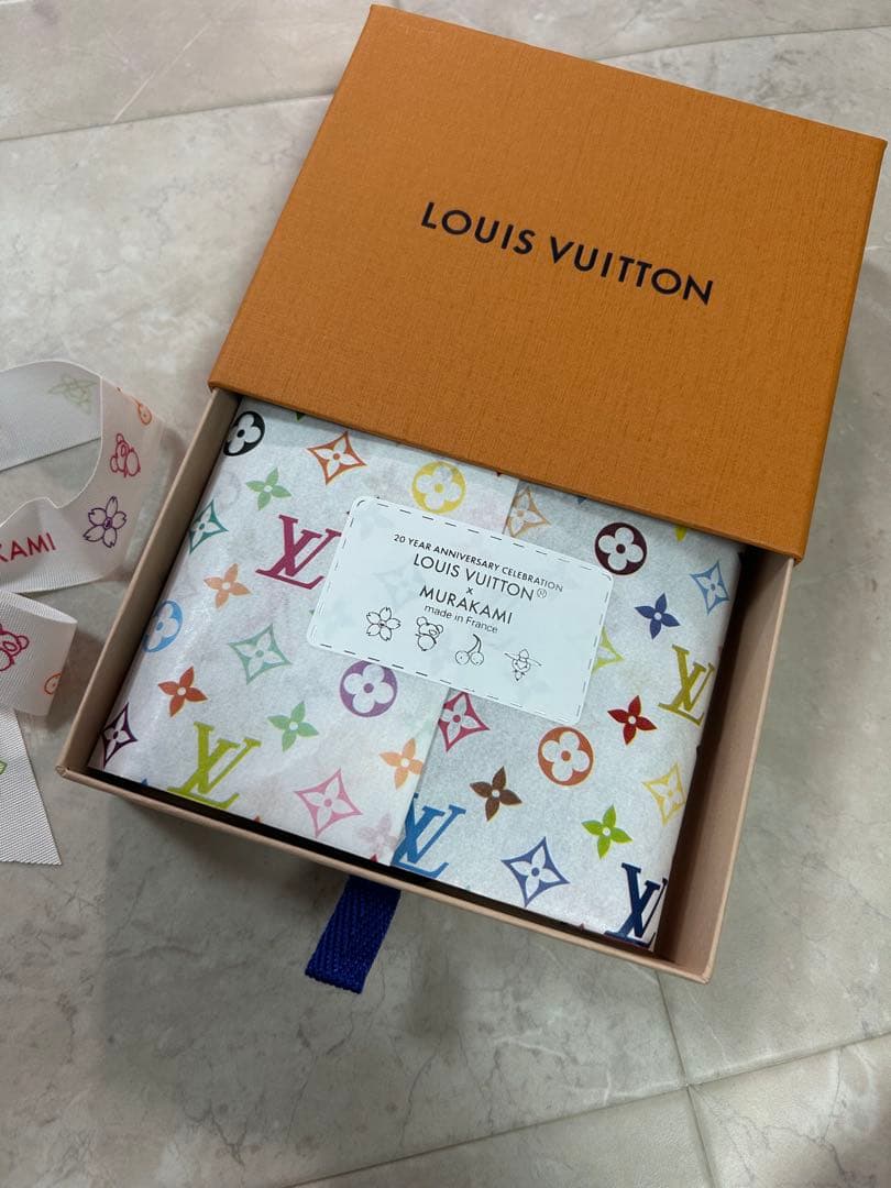 Louis Vuitton モノグラムシュシュ ブラック・マルチカラー 村上隆