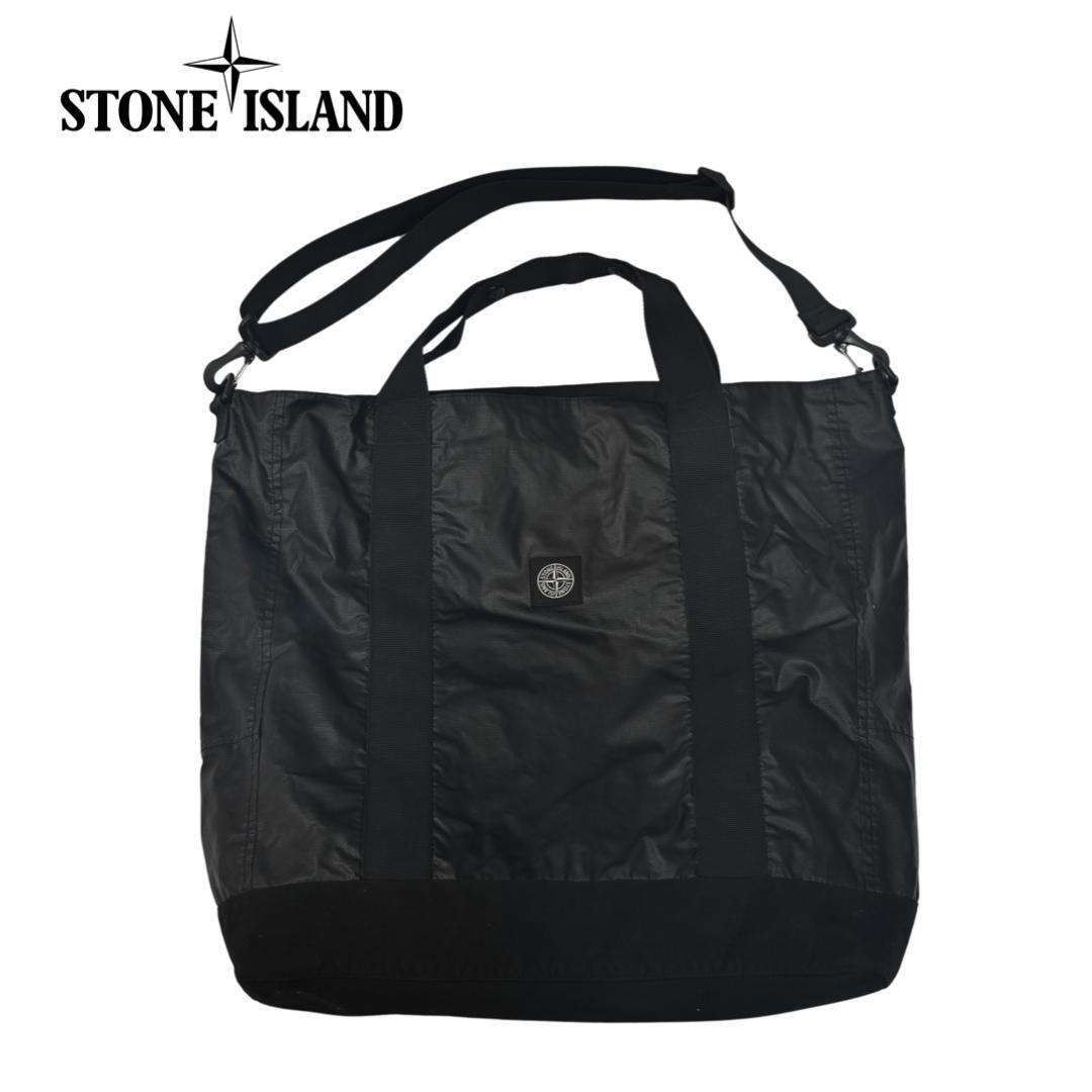 STONE  ストーンアイランド トートバック BAG ブラック 黒