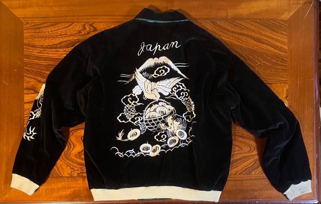 東洋エンタープライズ　スカジャン 別珍　ベロア　襟付き　サイズ(XL)