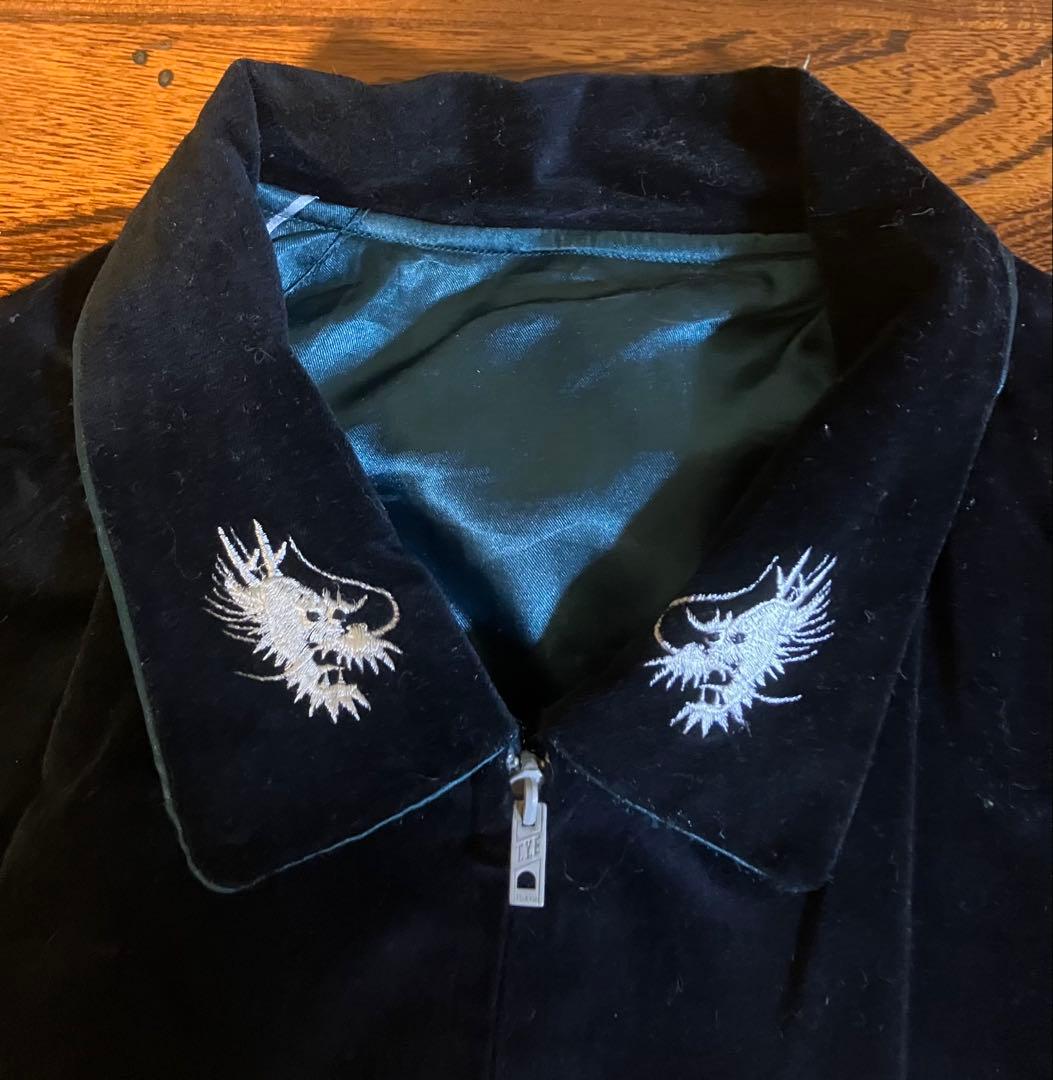 東洋エンタープライズ　スカジャン 別珍　ベロア　襟付き　サイズ(XL)