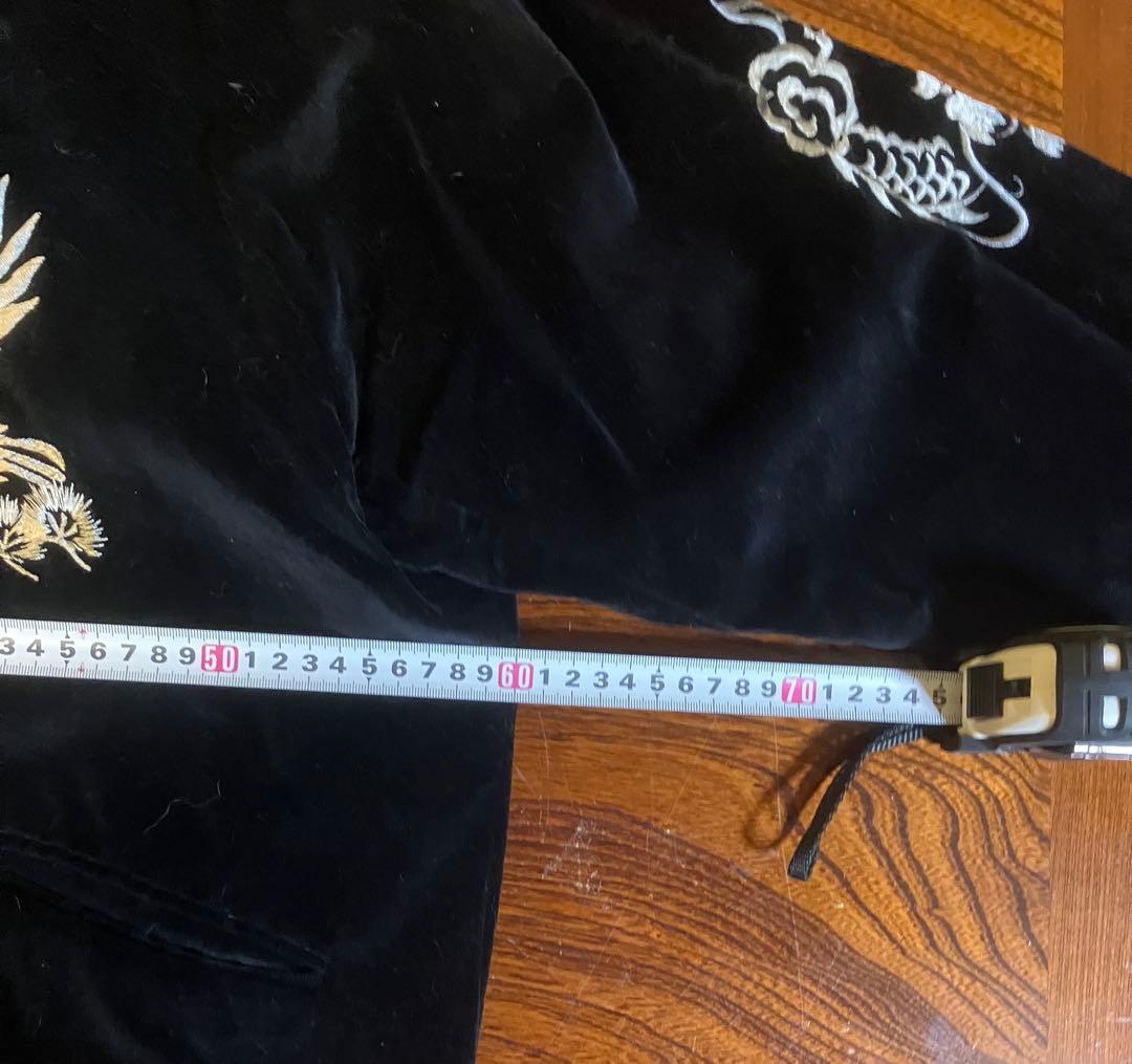 東洋エンタープライズ　スカジャン 別珍　ベロア　襟付き　サイズ(XL)