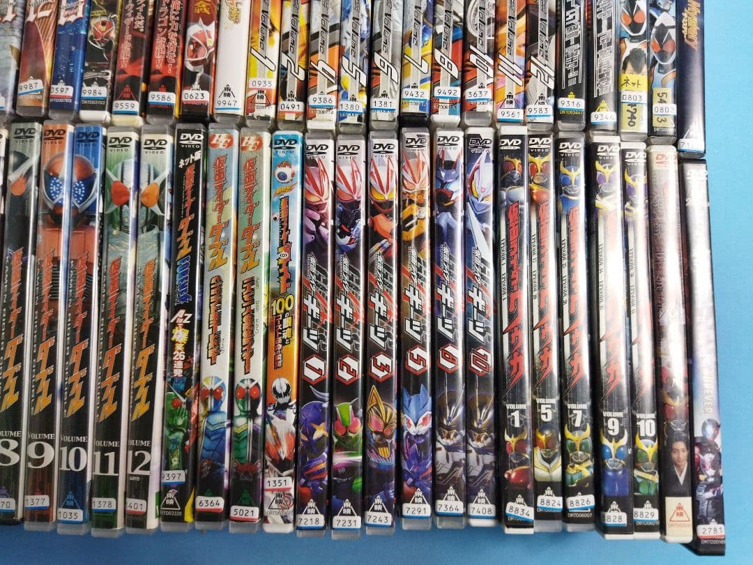 仮面ライダーレンタルアップDVD80点まとめ大量セット　ダブル　クウガ　フォーゼ