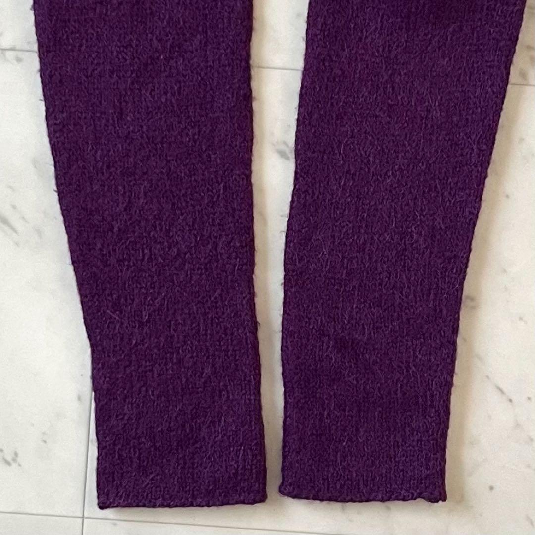 美品＊ヨーガンレール アルパカ100%ニットチュニック M パープル系 長袖