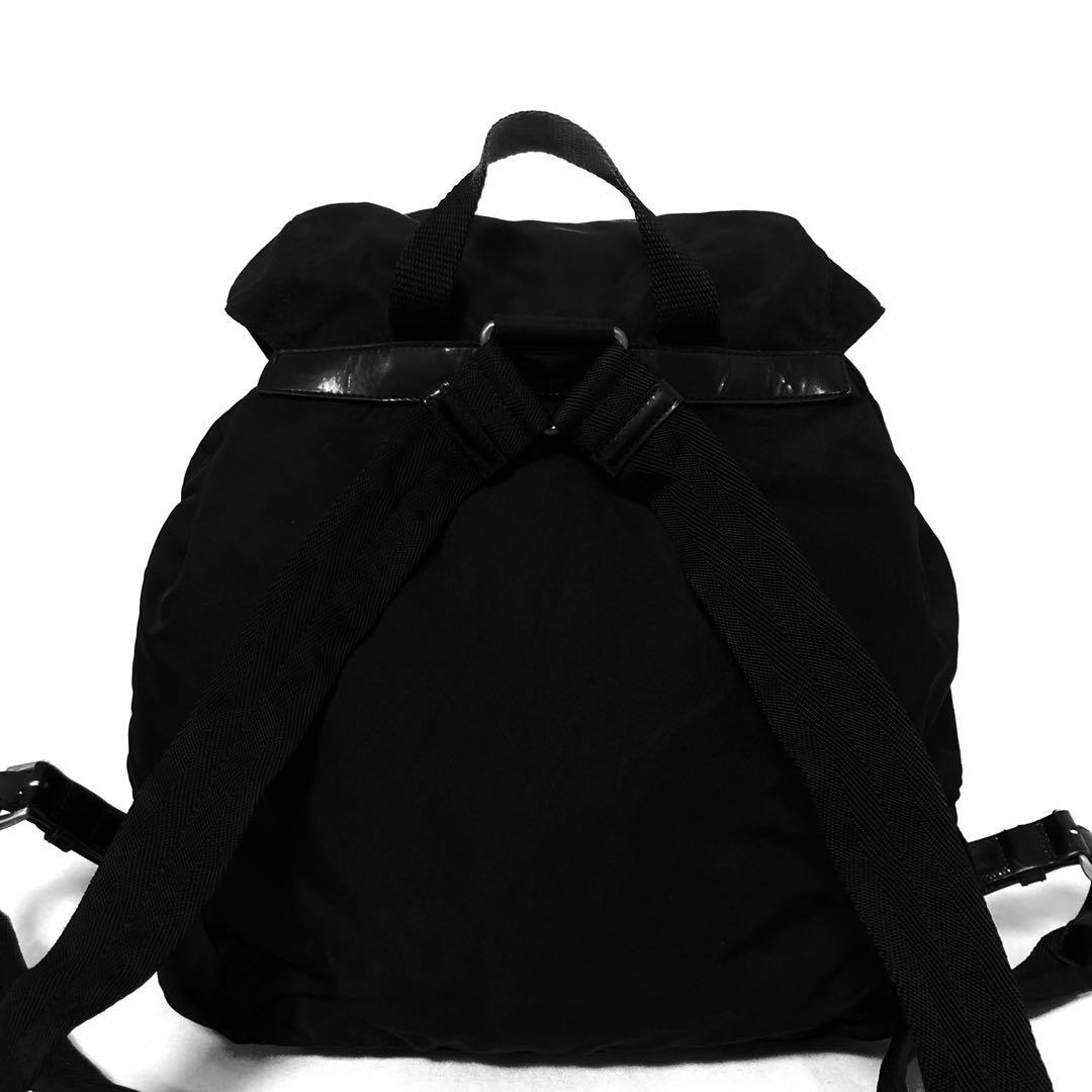 美品　PRADA プラダ　リュック　バックパック　ナイロン　黒　ブラック　A4