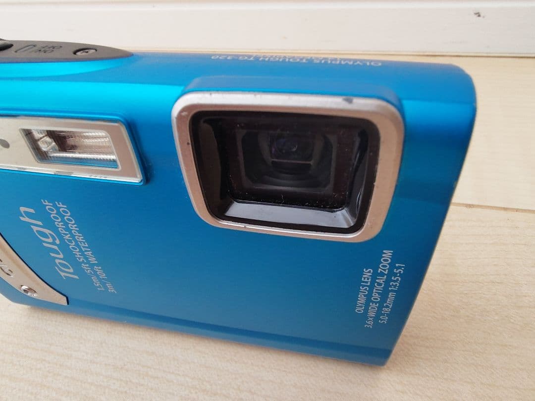 OLYMPUS TG-320 青 15m防水 付属品あり、オマケ付き