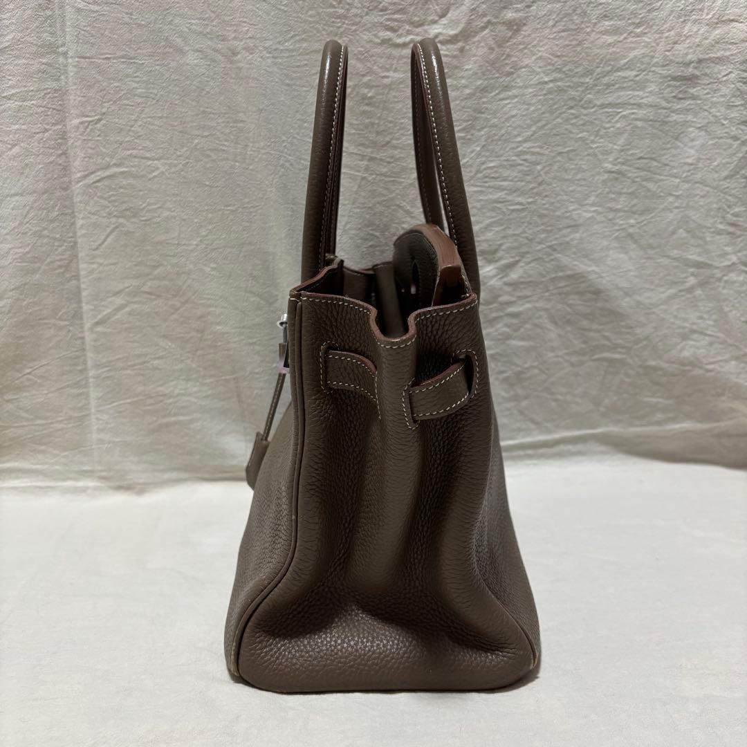 ハンドバック グレージュ エトゥープ 30