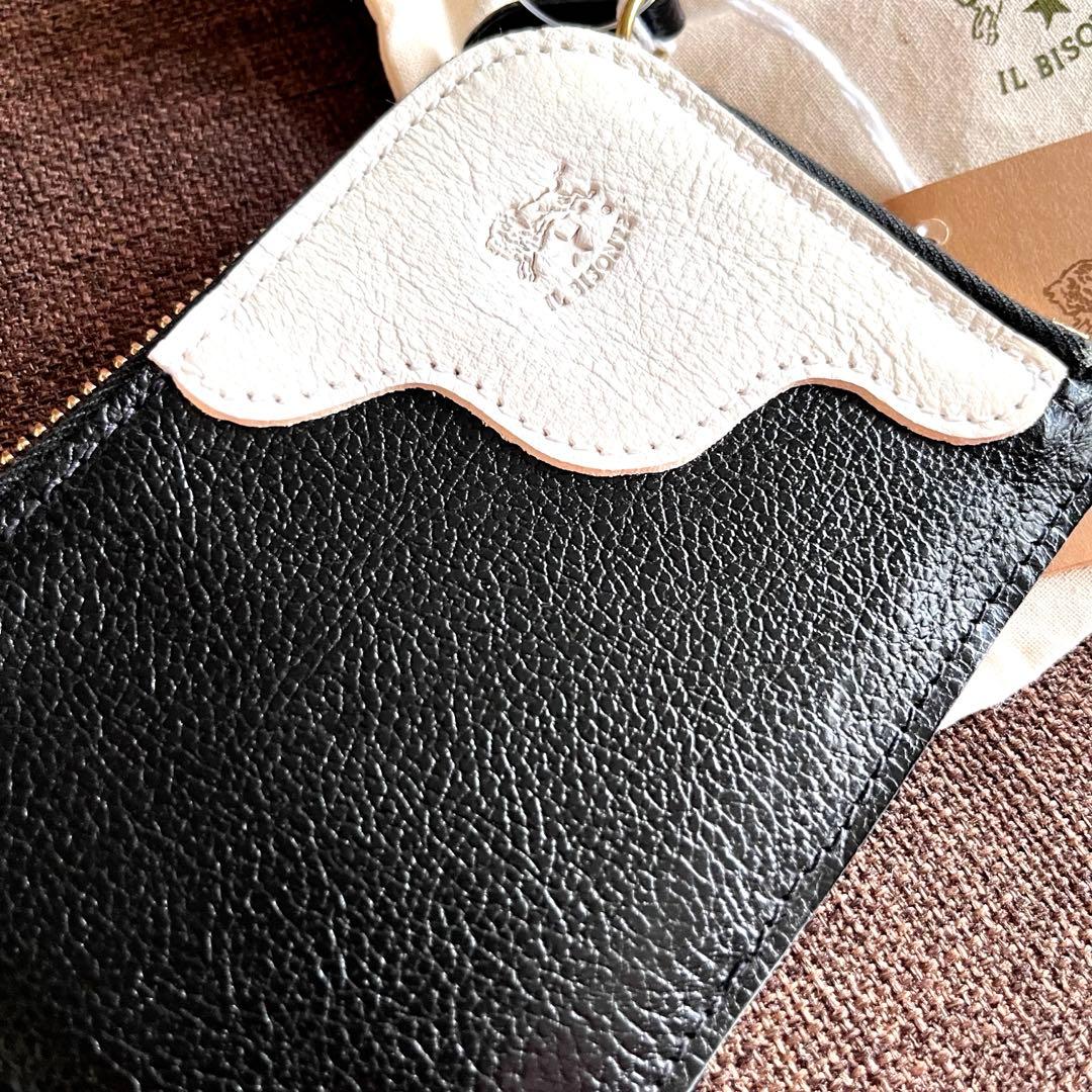 イルビゾンテ　シティウエスタン　ミニ財布　L字　ケース　パッチワーク　黒