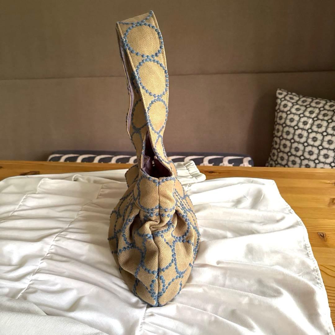シャトル　ハンドメイド　ミナペルホネン　タンバリン生地　バッグ