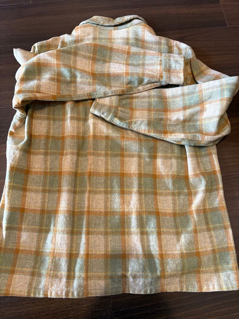 70s PENDLETON ペンドルトン ボードシャツ グリーン Lサイズ