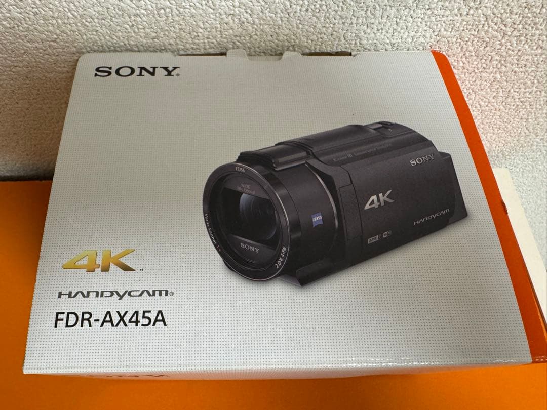 【美品】最安値SONY FDR-AX45 4Kビデオカメラ（ブラック）延長保証有