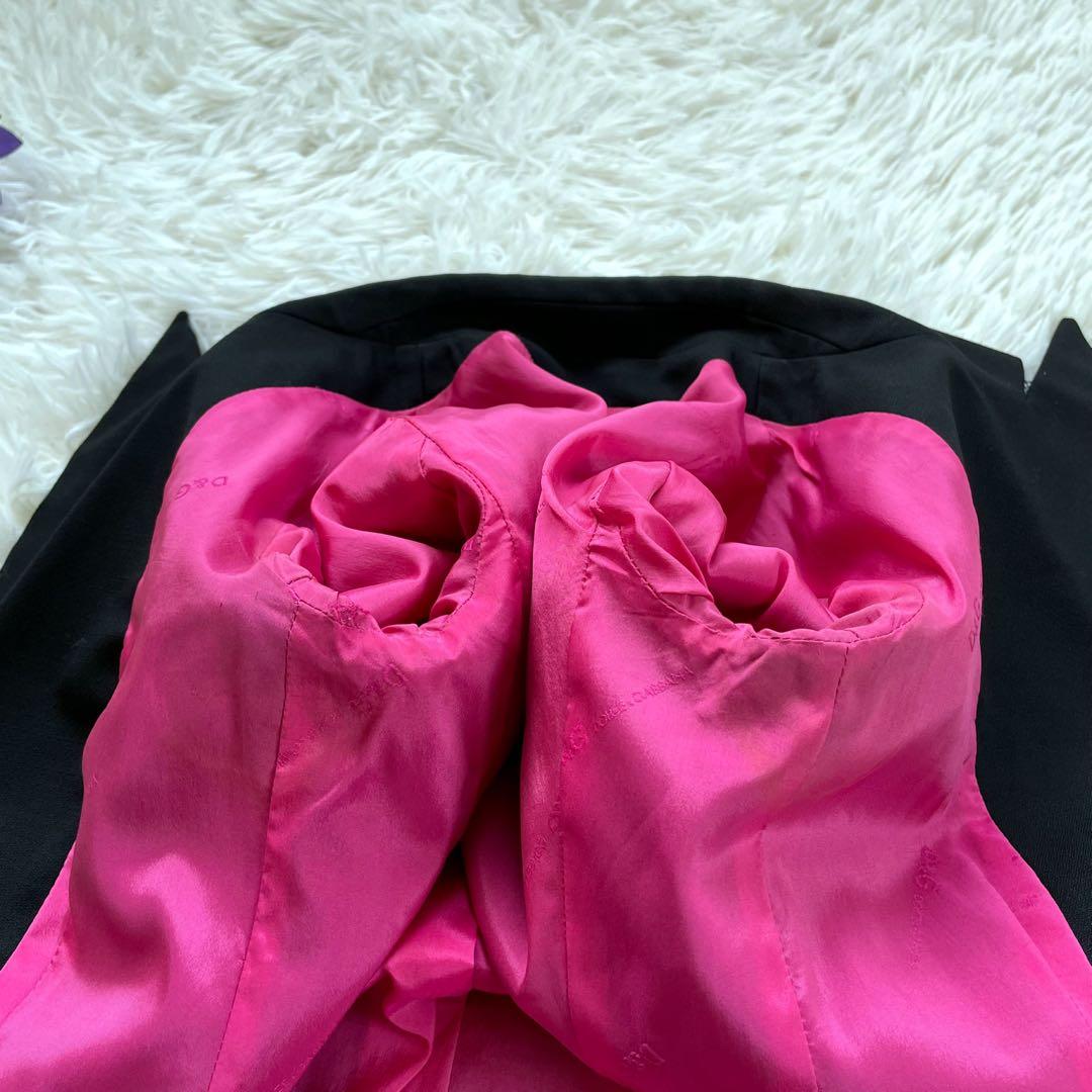 D&G DOLCE & GABBANA ブラックさシングル1Bパンツスーツ