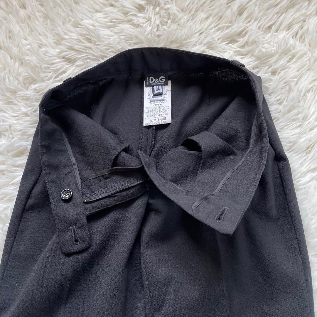 D&G DOLCE & GABBANA ブラックさシングル1Bパンツスーツ