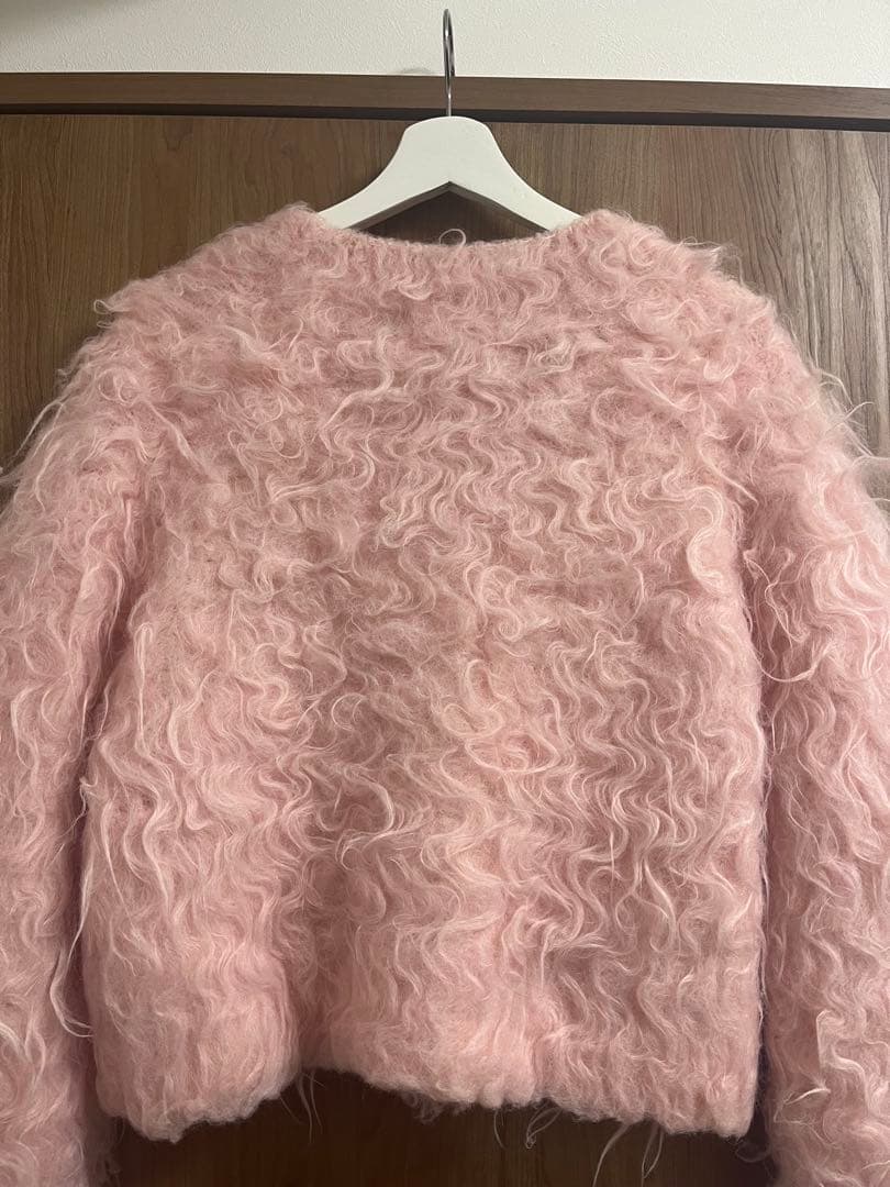 m　the toe ピンクカーディガン