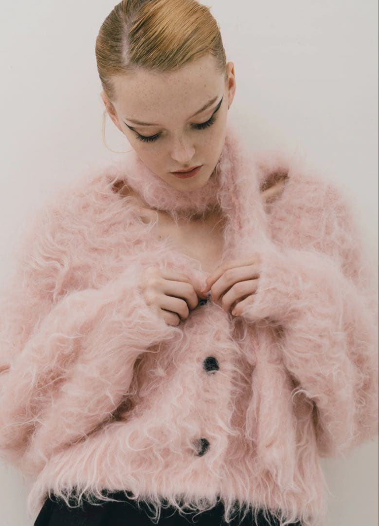 m　the toe ピンクカーディガン