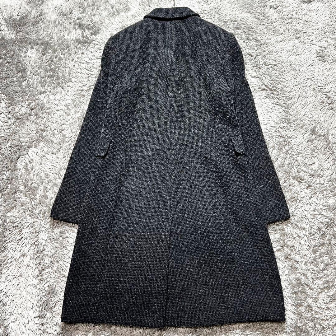 MaxMara プリズマレイ ツィード ウール チェスターコート M相当 美品