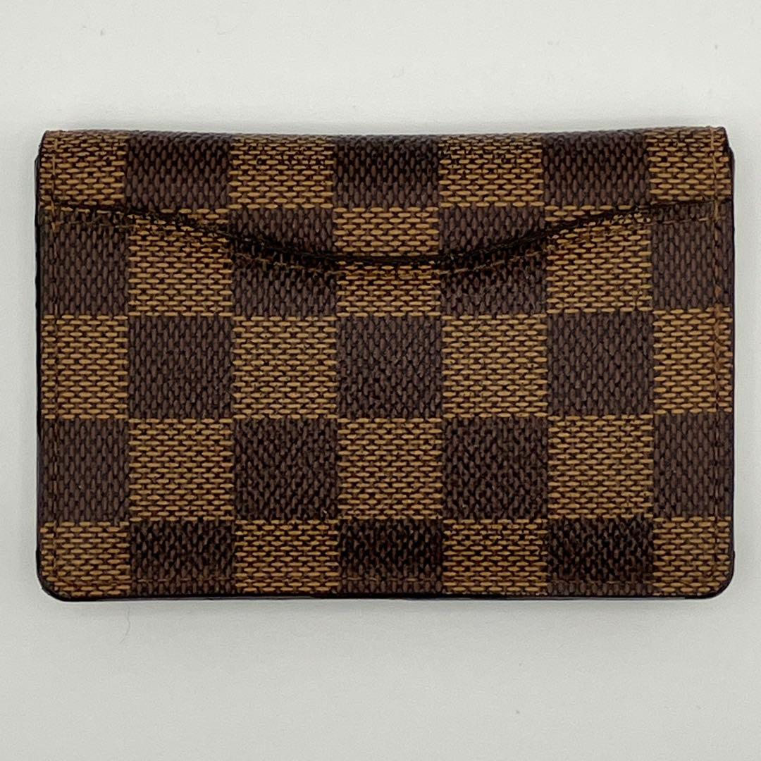 人気✨美品✨ルイ ヴィトン ダミエ オーガナイザー ドゥポッシュ 名刺入れ 茶色