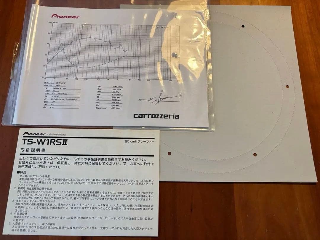 TS-W1RSⅡ 25㎝サブウーファー