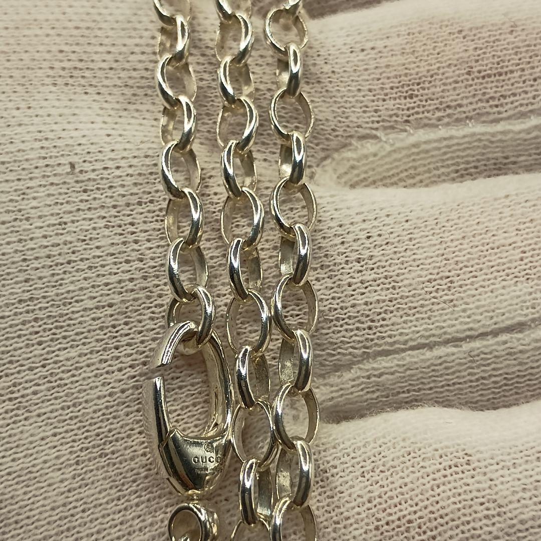 GUCCI 中太あずきチェーン 4mm幅 56cm SILVER925 男女兼用
