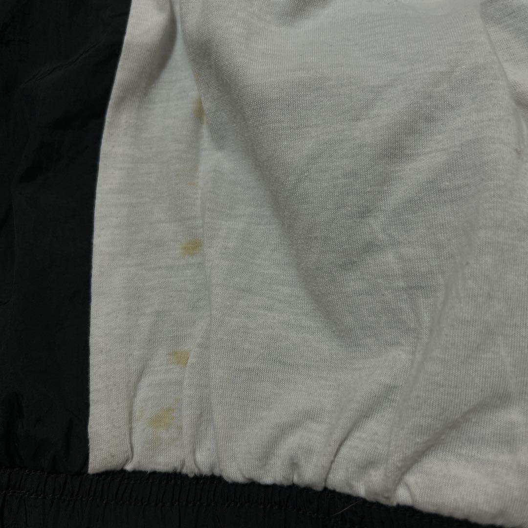 90s NIKE ナイキ ナイロンジャケット トラックジャケット 黒 M 銀タグ