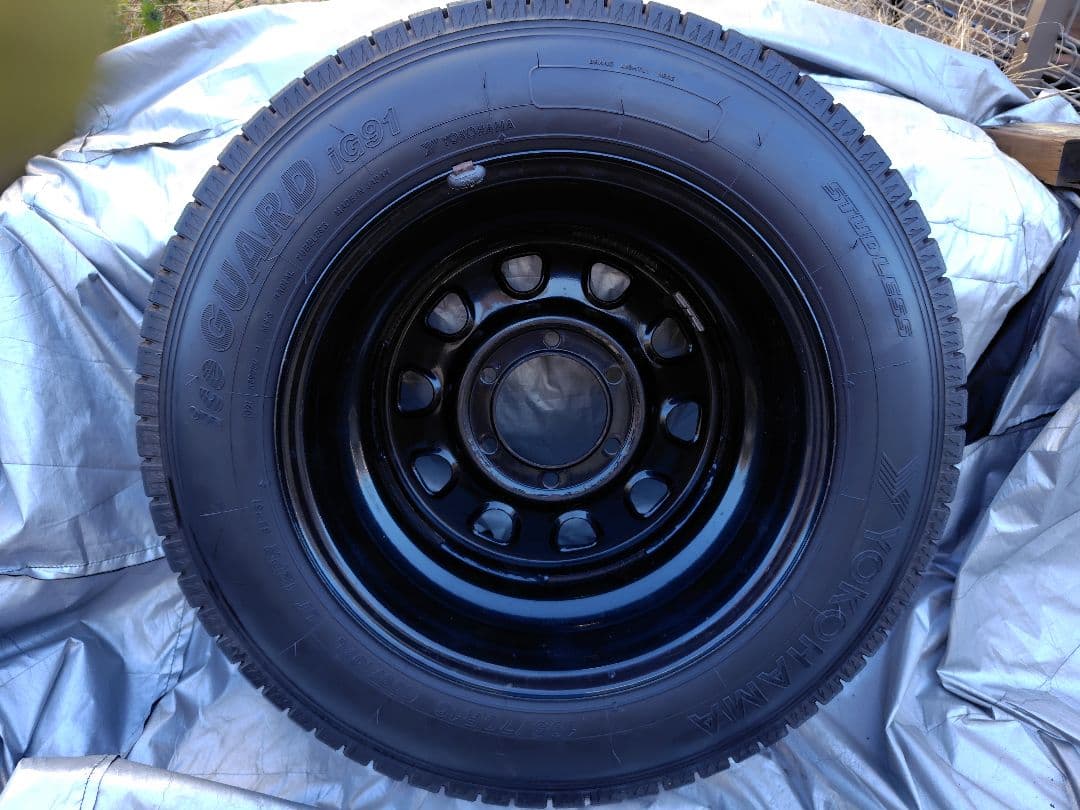 ハイエース/カムロード 16インチ鉄ホイール＋ヨコハマスタッドレス 4本セット