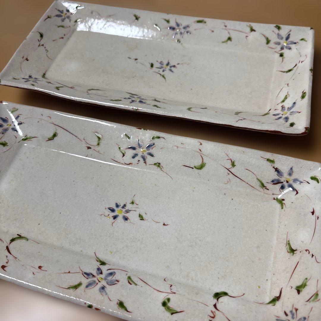 藤田佳三　鉄絵　皿2枚セット